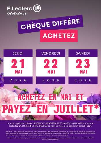 Catalogue E.Leclerc - 21/05/2026 - 23/05/2026.