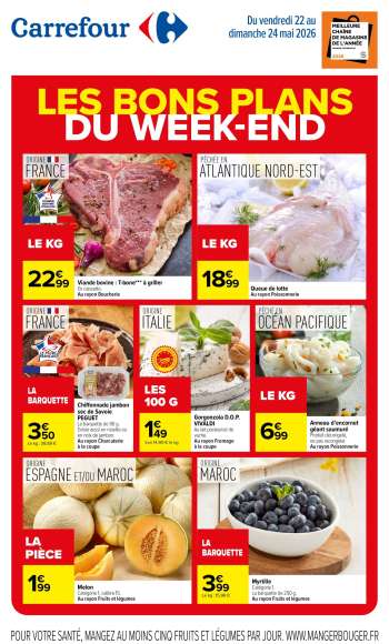 Catalogue Carrefour Hypermarchés - 22/05/2026 - 24/05/2026.