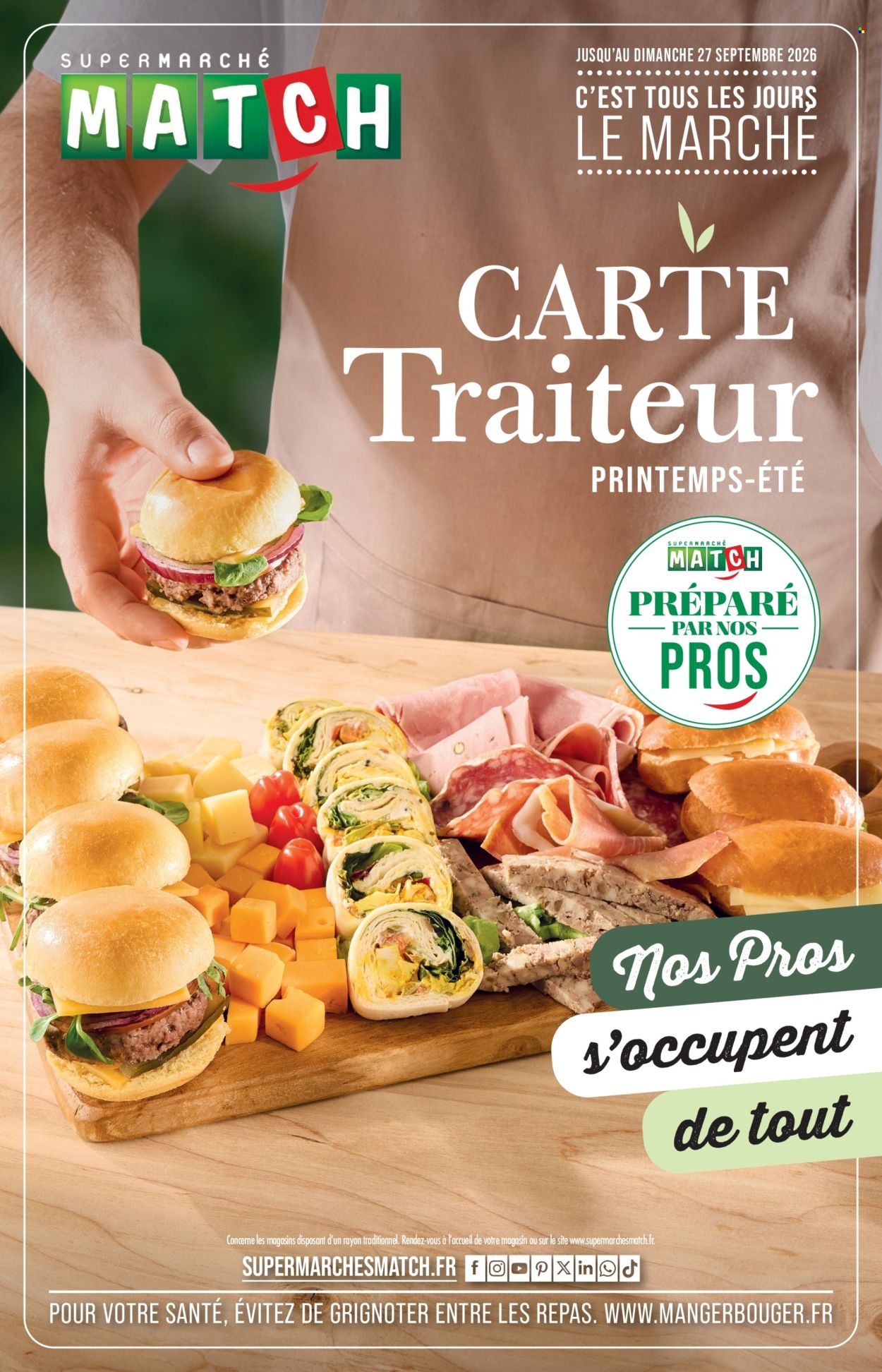 Catalogue Supermarché Match - 01/04/2026 - 27/09/2026. Page 1