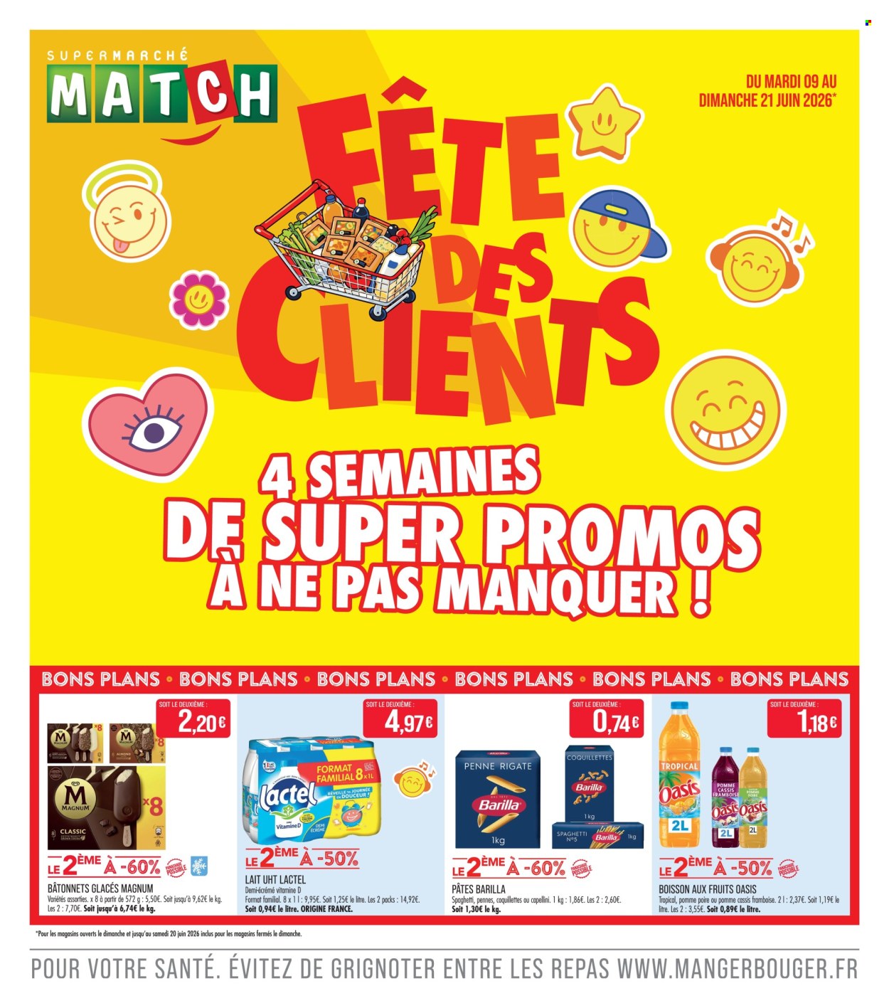 Catalogue Supermarché Match - 09/06/2026 - 21/06/2026. Page 1