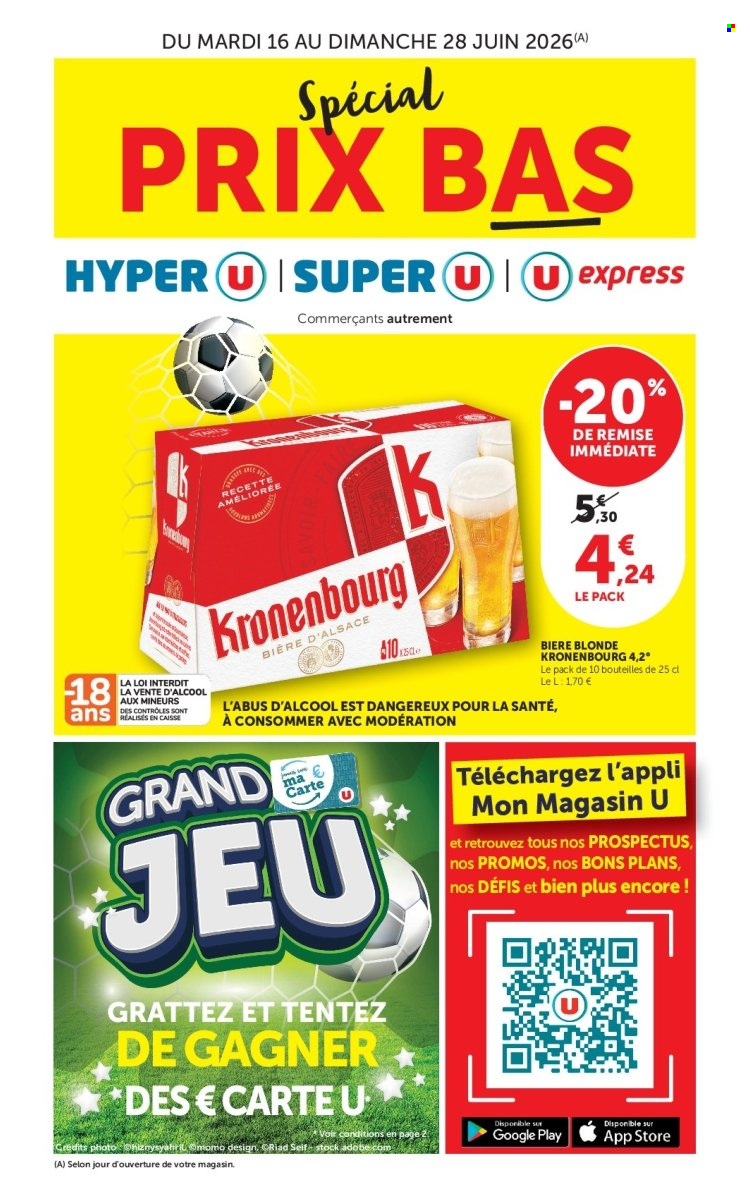 Catalogue Magasins U - 16/06/2026 - 28/06/2026. Page 1
