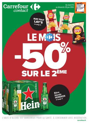 Catalogue Carrefour Contact - 16/06/2026 - 28/06/2026.