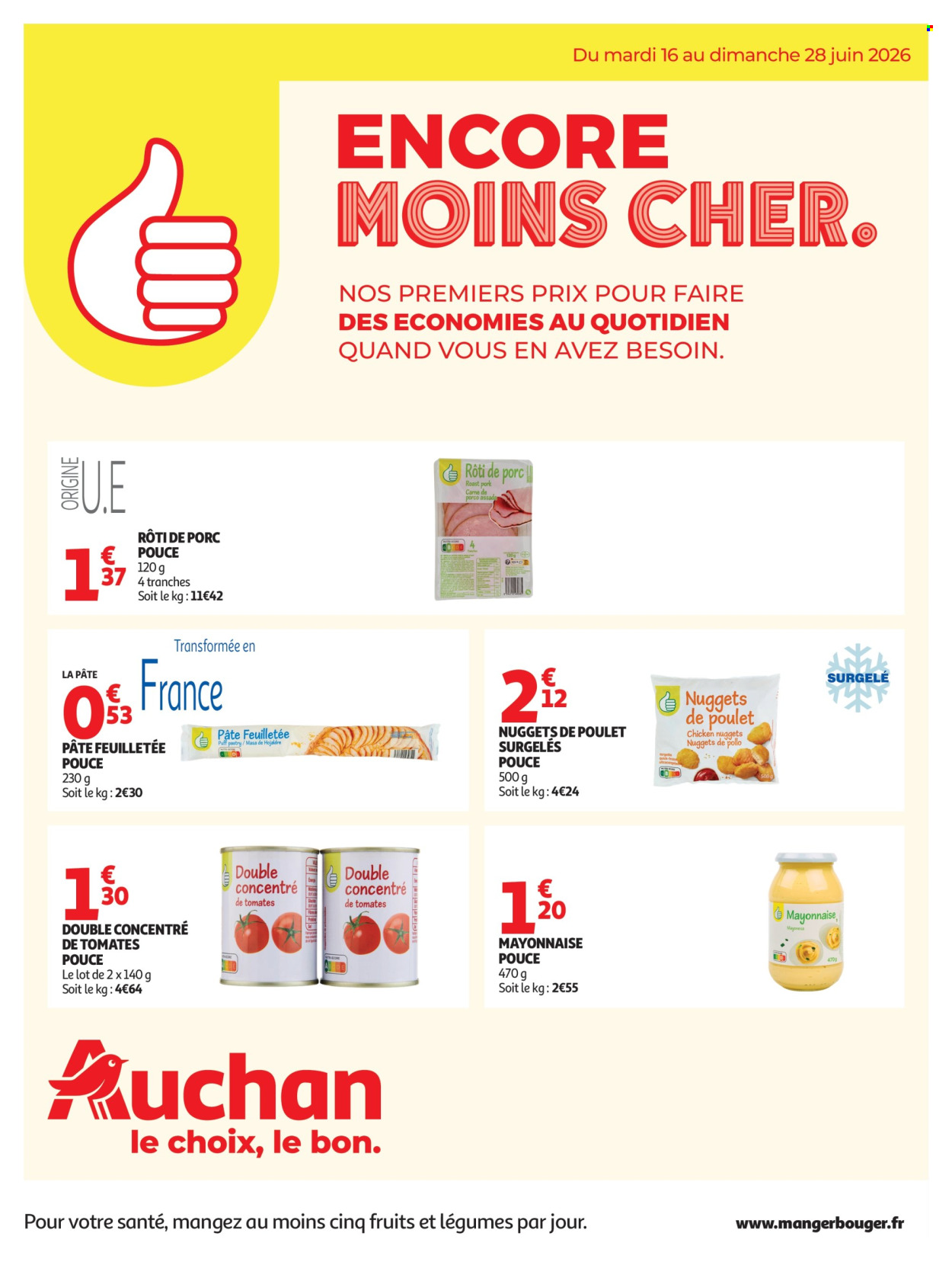 Catalogue Auchan - 16/06/2026 - 28/06/2026. Page 1