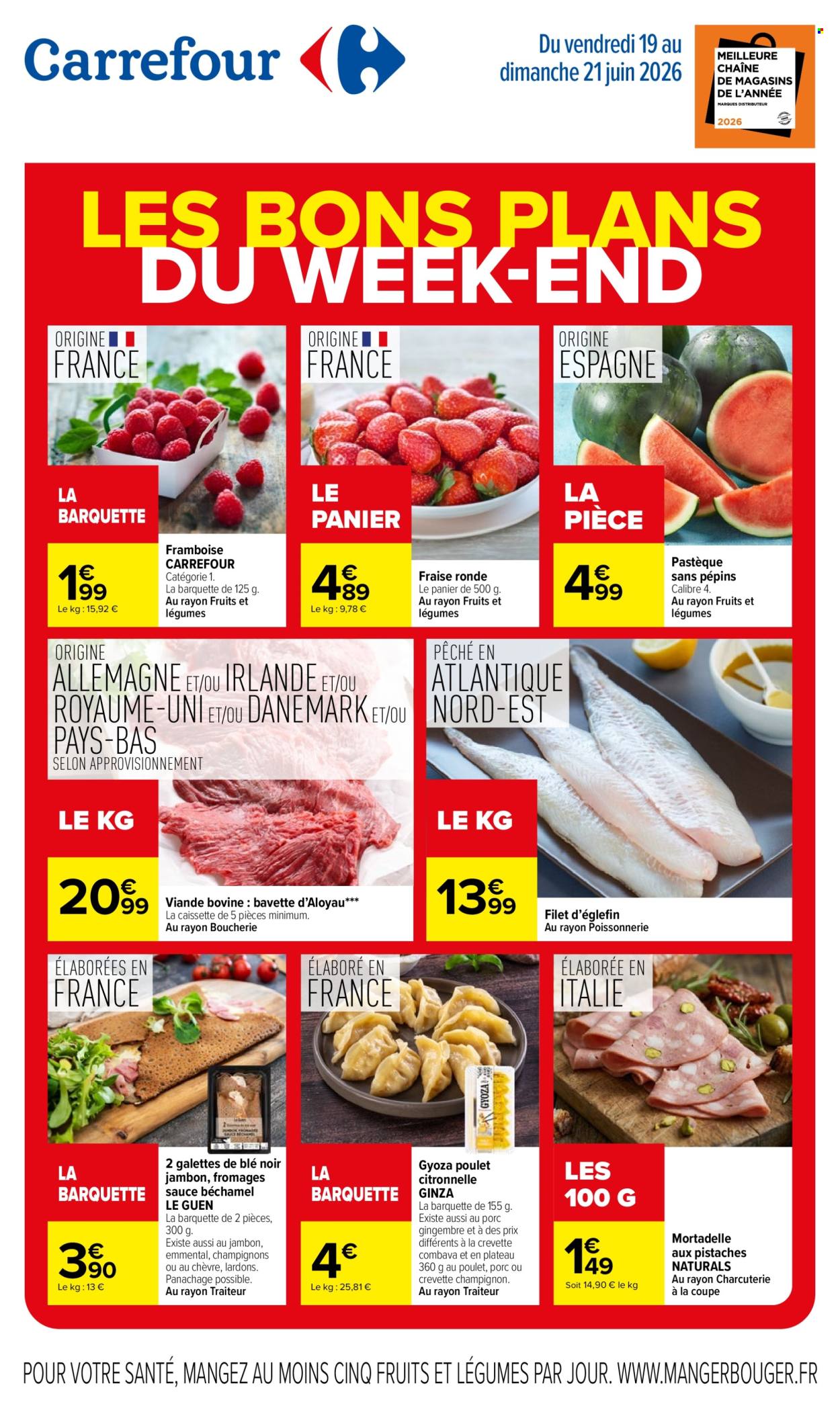 Catalogue Carrefour Hypermarchés - 19/06/2026 - 21/06/2026. Page 1