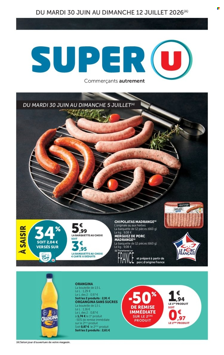 Catalogue SUPER U - 30/06/2026 - 12/07/2026. Page 1
