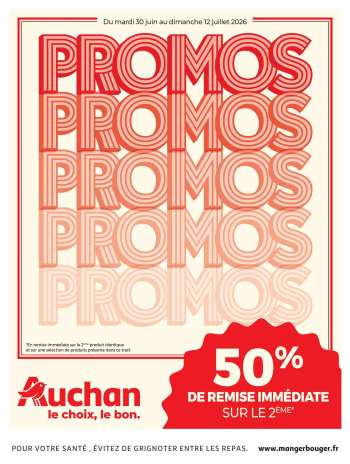 Catalogue Auchan - 30/06/2026 - 12/07/2026.