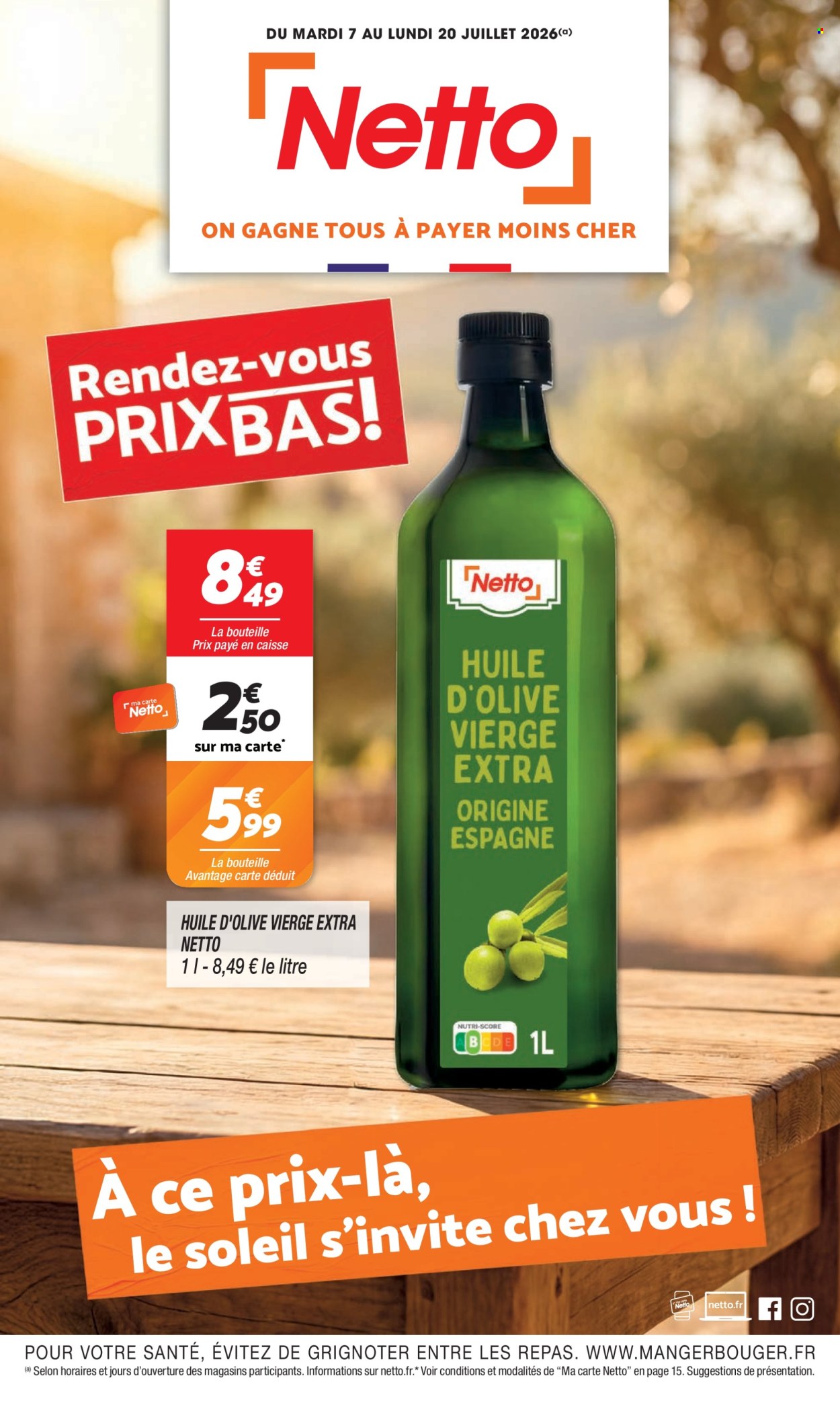 Catalogue Netto - 07/07/2026 - 20/07/2026. Page 1