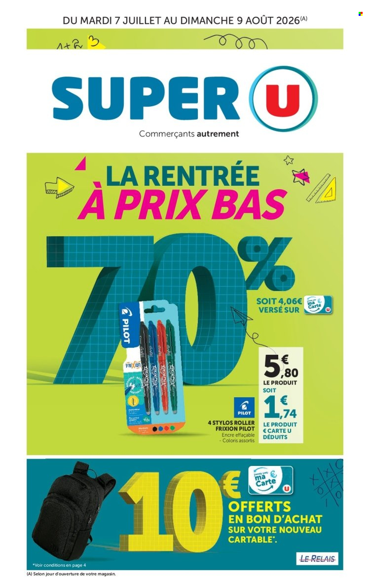 Catalogue SUPER U - 07/07/2026 - 09/08/2026. Page 1