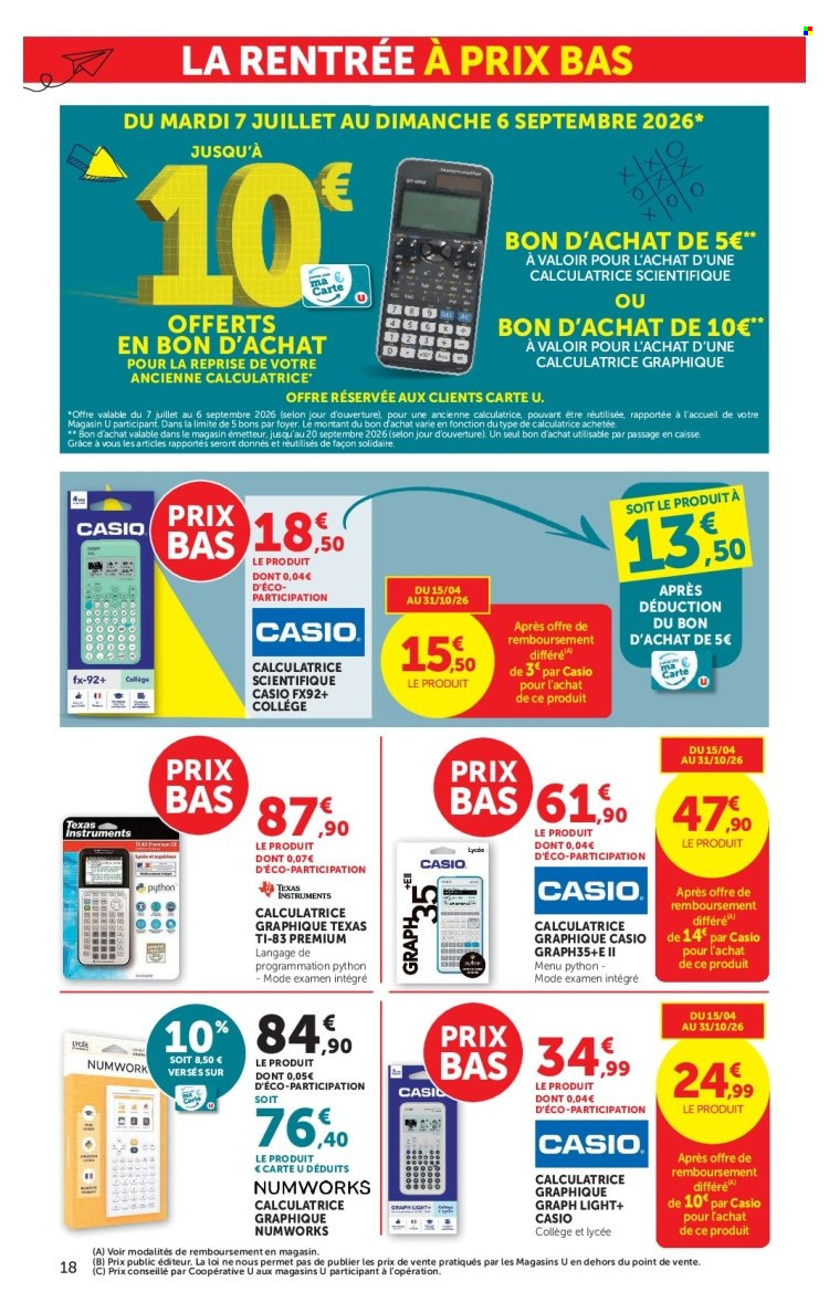 Catalogue SUPER U - 07/07/2026 - 09/08/2026. Page 18