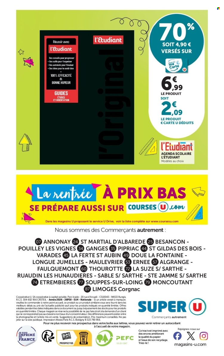 Catalogue SUPER U - 07/07/2026 - 09/08/2026. Page 24