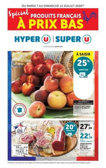 Catalogue Magasins U - 07/07/2026 - 12/07/2026.