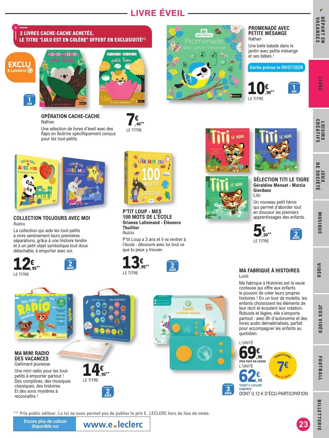 Catalogue E.Leclerc - 07/07/2026 - 25/07/2026. Page 23