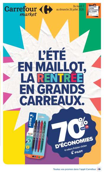 Catalogue Carrefour Market - 07/07/2026 - 26/07/2026.