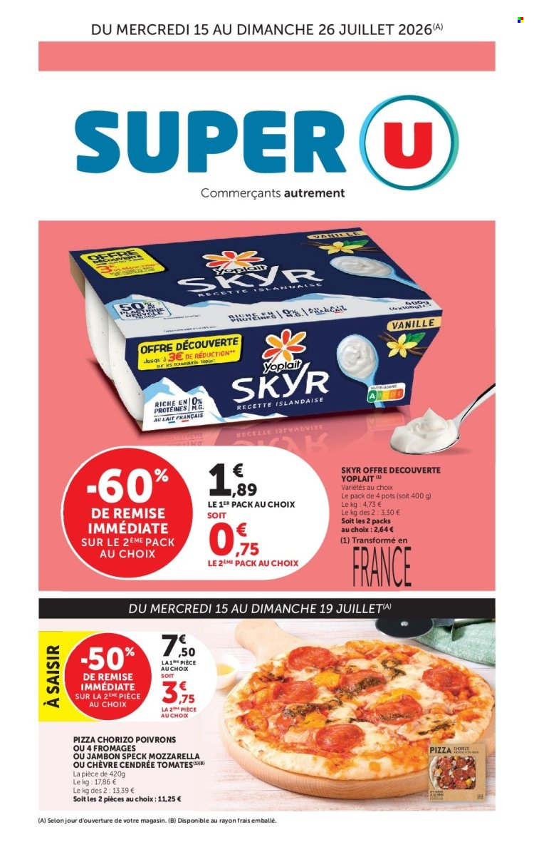 Catalogue SUPER U - 15/07/2026 - 26/07/2026. Page 1