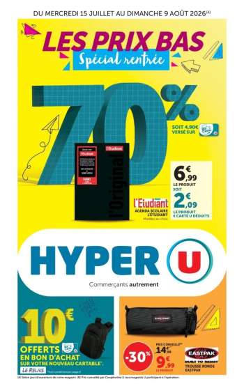 Catalogue HYPER U - 15/07/2026 - 09/08/2026.