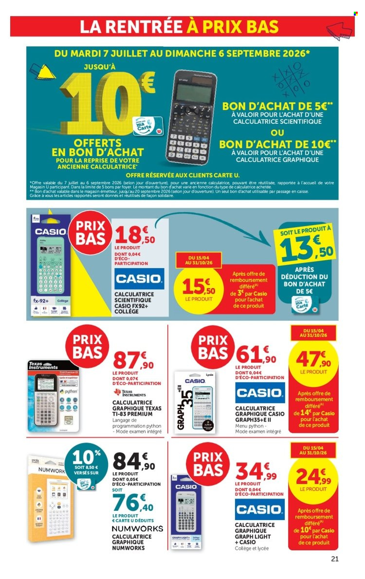 Catalogue SUPER U - 15/07/2026 - 09/08/2026. Page 21