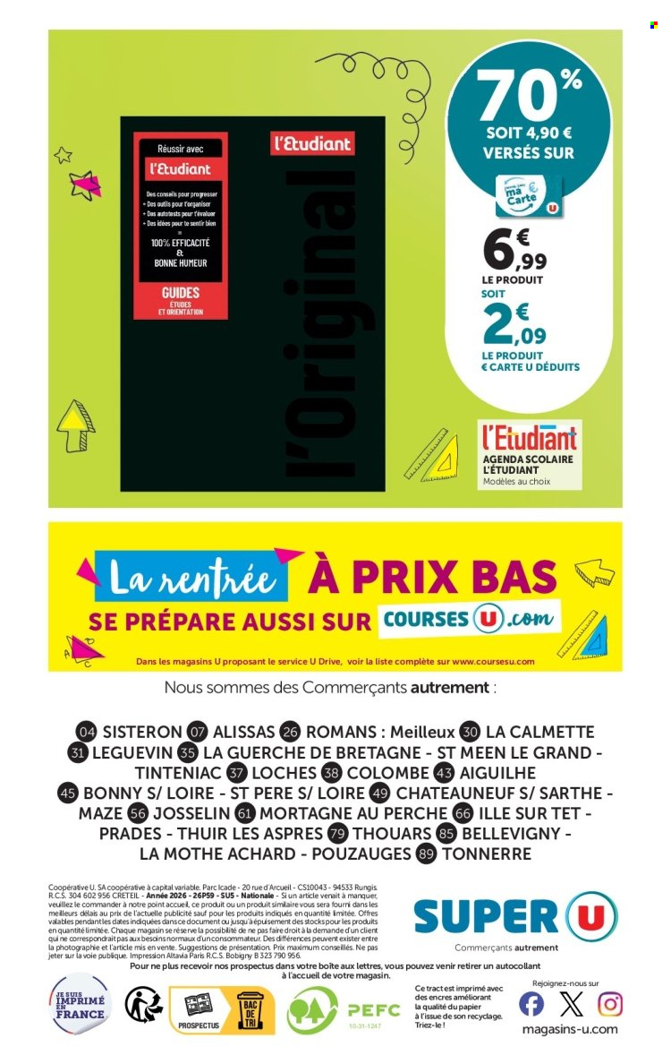 Catalogue SUPER U - 15/07/2026 - 09/08/2026. Page 32