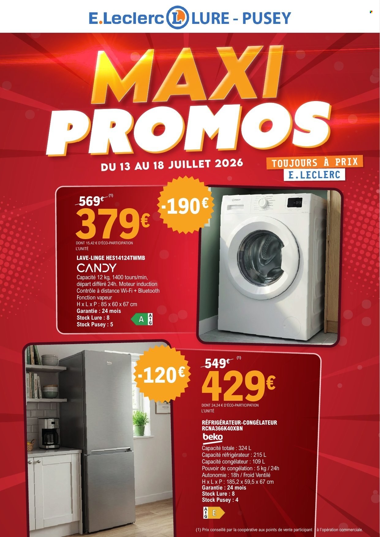 Catalogue E.Leclerc - 13/07/2026 - 18/07/2026. Page 1