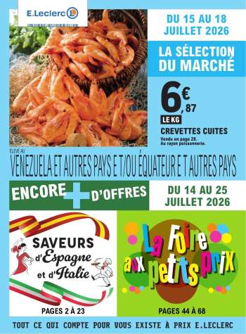 Catalogue E.Leclerc - 14/07/2026 - 25/07/2026.