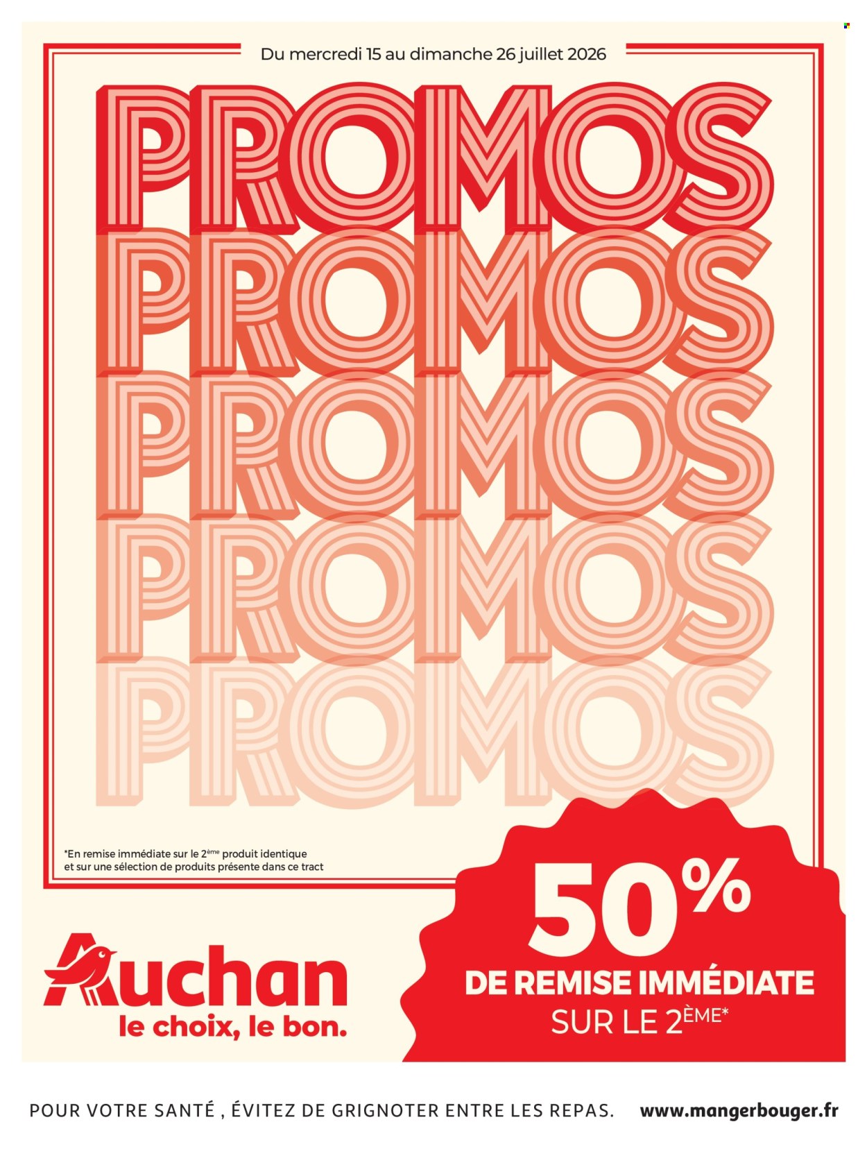 Catalogue Auchan - 15/07/2026 - 26/07/2026. Page 1