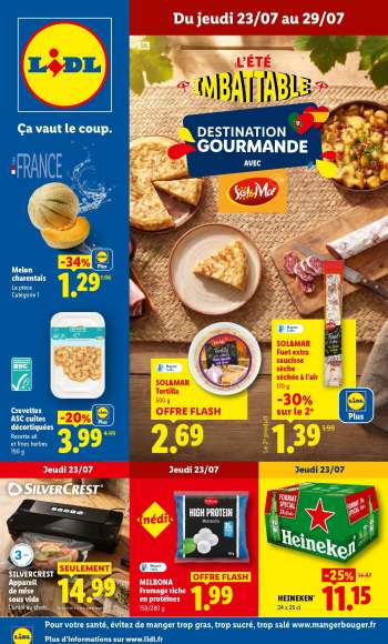 Catalogue Lidl - 23/07/2026 - 29/07/2026.