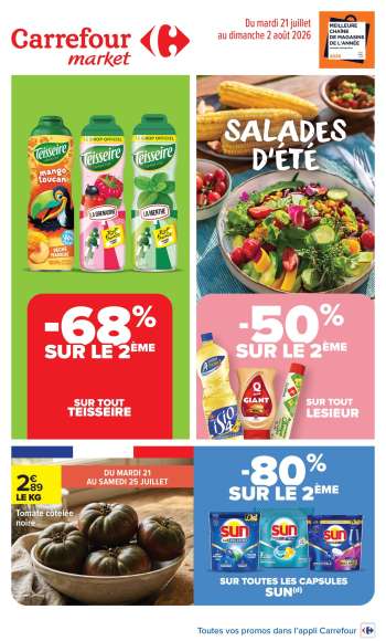 Catalogue Carrefour Market - 21/07/2026 - 02/08/2026.