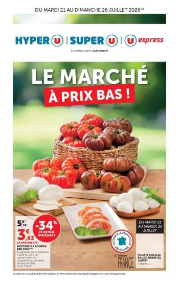 Catalogue Magasins U - 21/07/2026 - 26/07/2026.