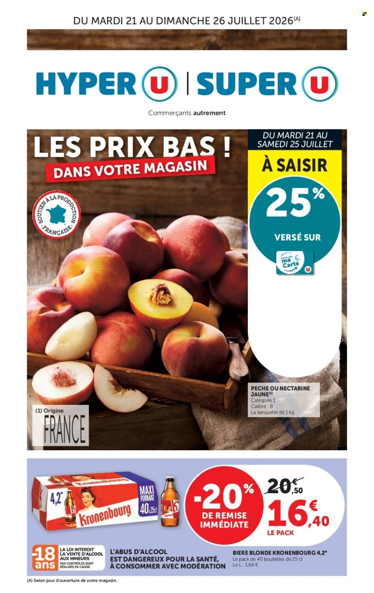 Catalogue Magasins U - 21/07/2026 - 26/07/2026. Page 1
