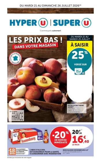 Catalogue Magasins U - 21/07/2026 - 26/07/2026.