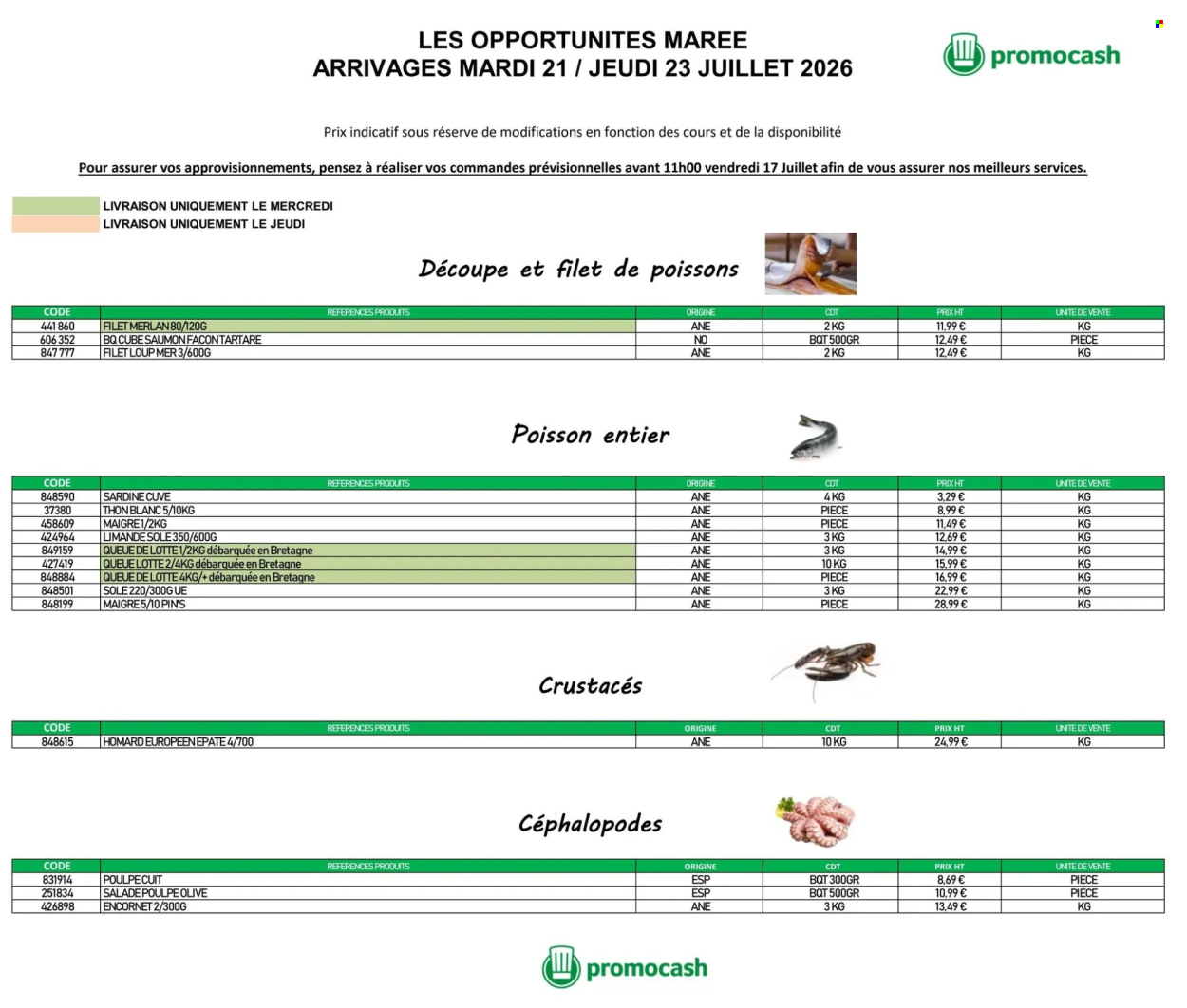 Catalogue Promocash - 21/07/2026 - 23/07/2026. Page 1