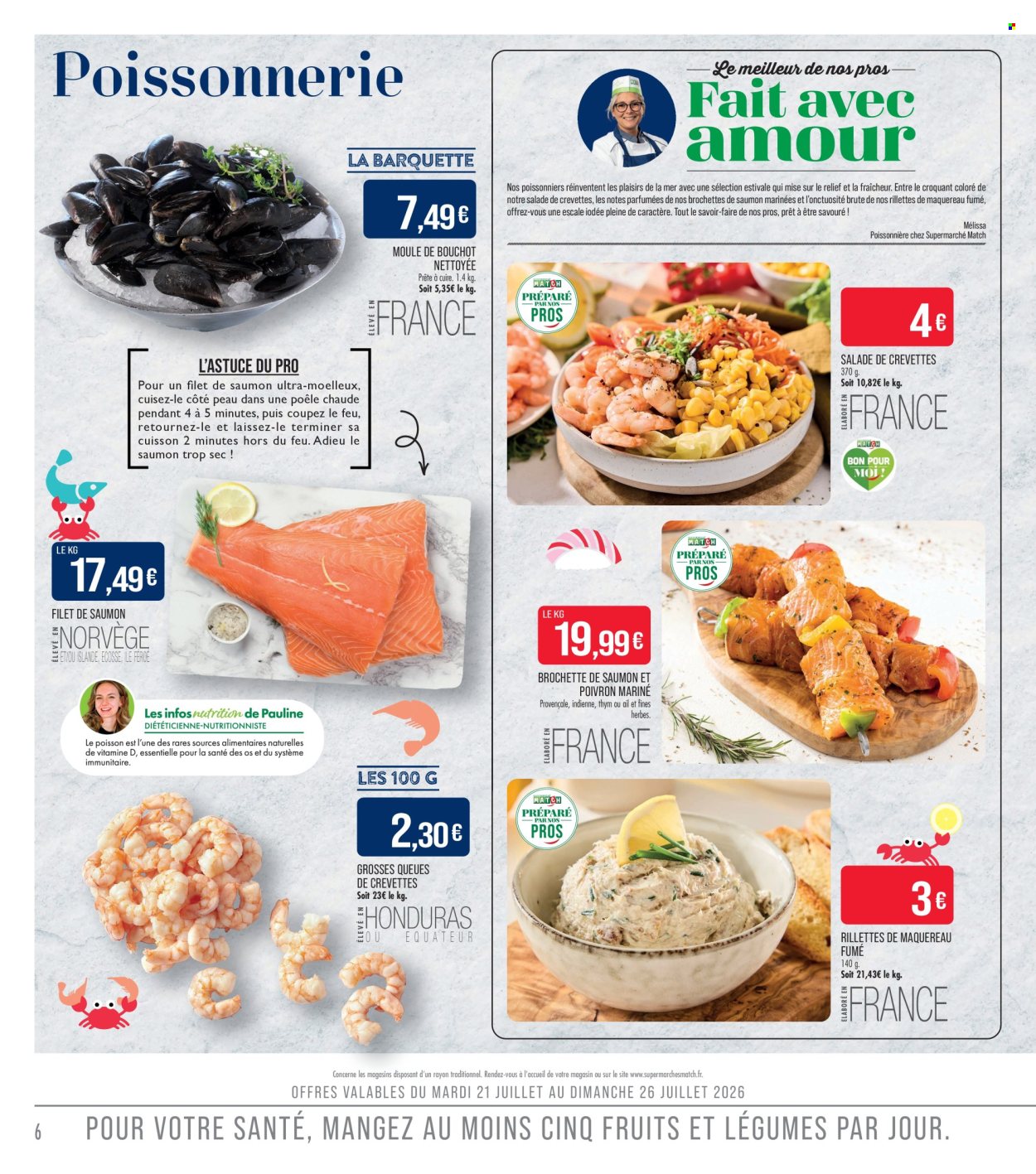 Catalogue Supermarché Match - 21/07/2026 - 02/08/2026. Page 6