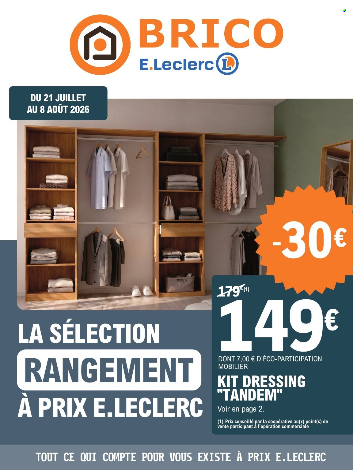 Catalogue E.Leclerc - 21/07/2026 - 08/08/2026. Page 1