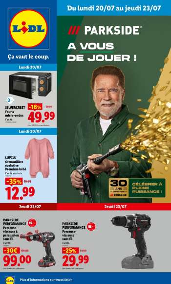 Catalogue Lidl - 20/07/2026 - 23/07/2026.