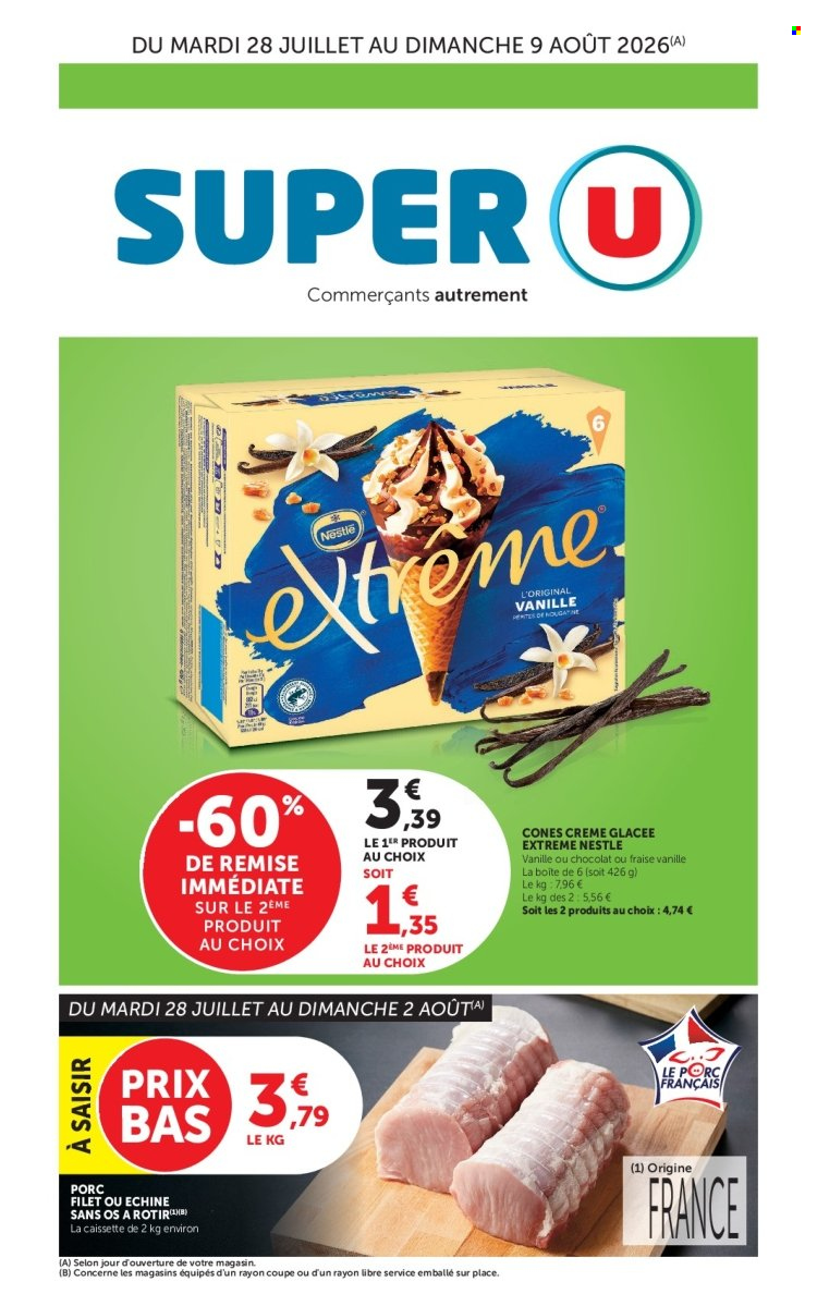 Catalogue SUPER U - 28/07/2026 - 09/08/2026. Page 1