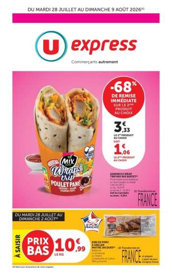 Catalogue U express - 28/07/2026 - 09/08/2026.