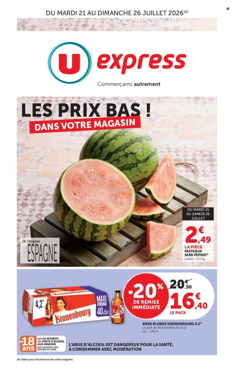 Catalogue U express - 21/07/2026 - 26/07/2026. Page 1
