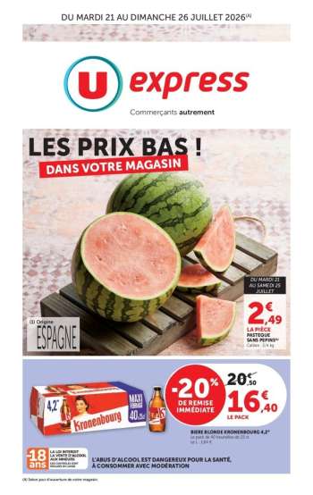 Catalogue U express - 21/07/2026 - 26/07/2026.