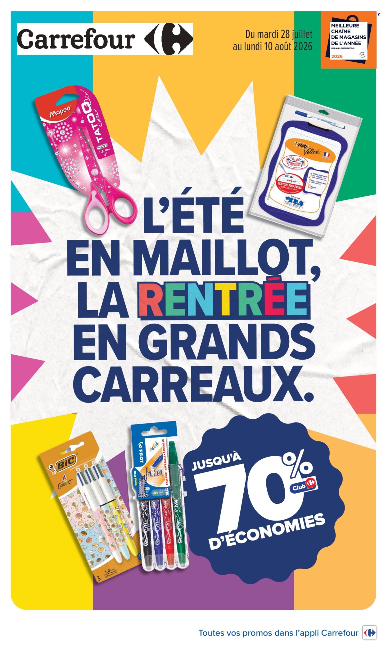 Catalogue Carrefour Hypermarchés - 28/07/2026 - 10/08/2026. Page 1