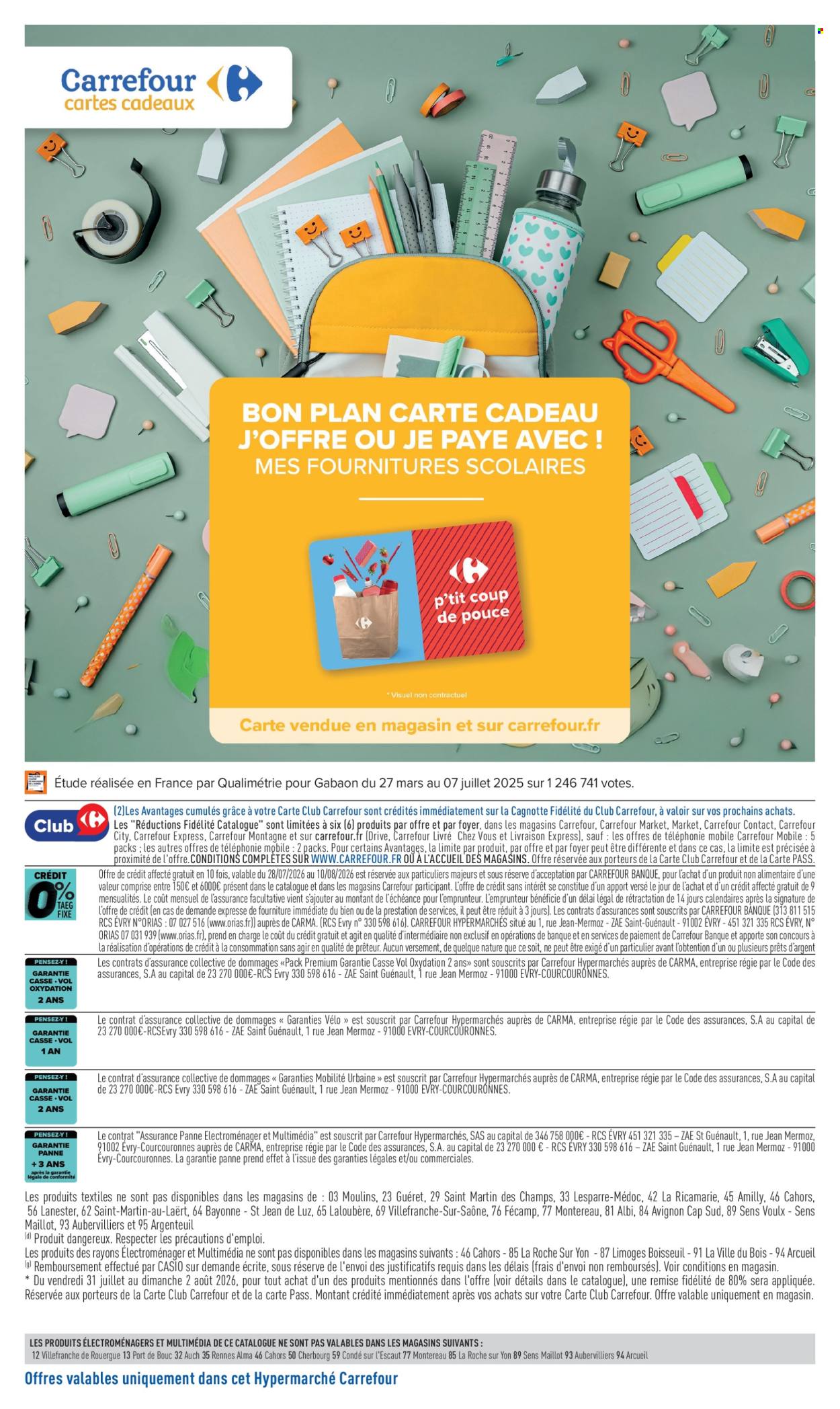 Catalogue Carrefour Hypermarchés - 28/07/2026 - 10/08/2026. Page 61