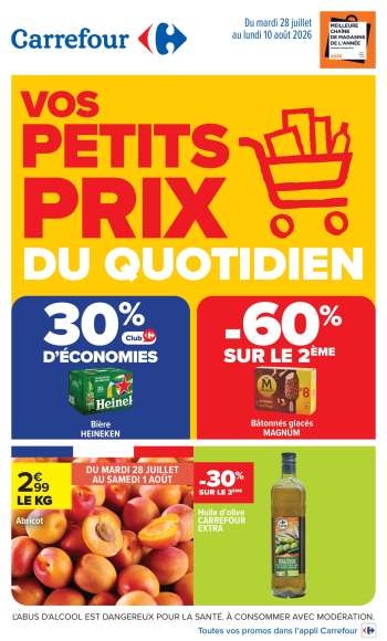 Catalogue Carrefour Hypermarchés - 28/07/2026 - 10/08/2026.