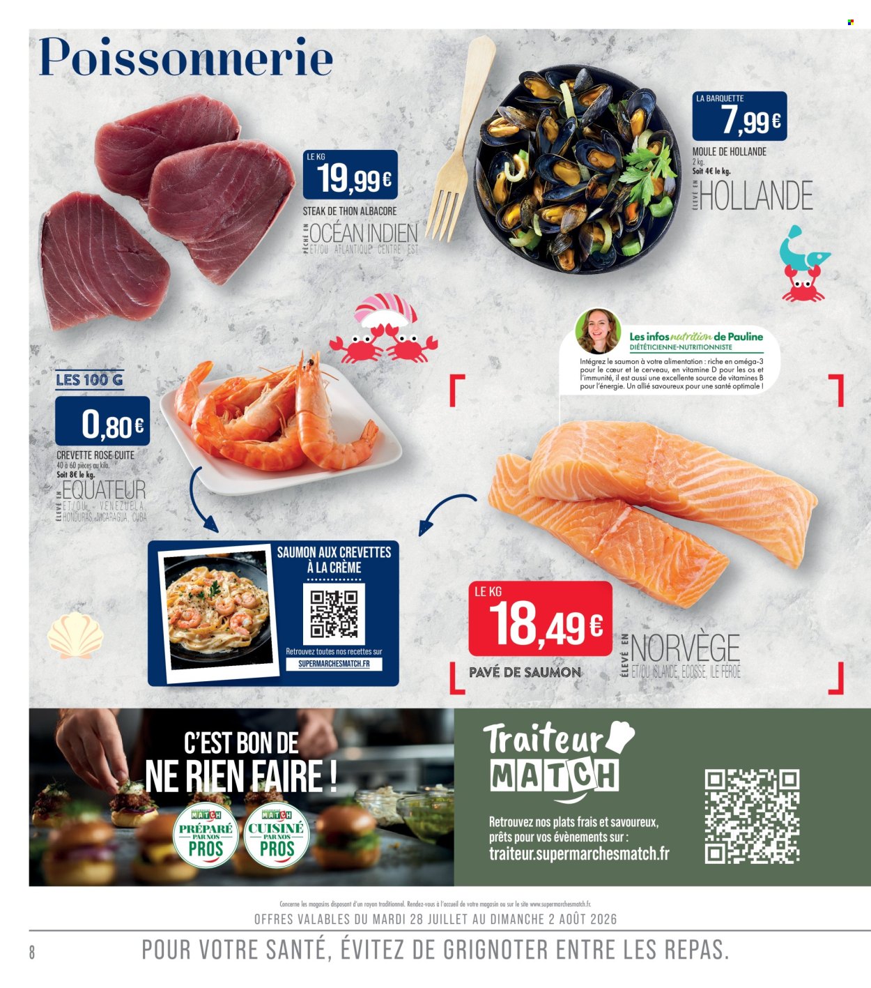 Catalogue Supermarché Match - 28/07/2026 - 09/08/2026. Page 8