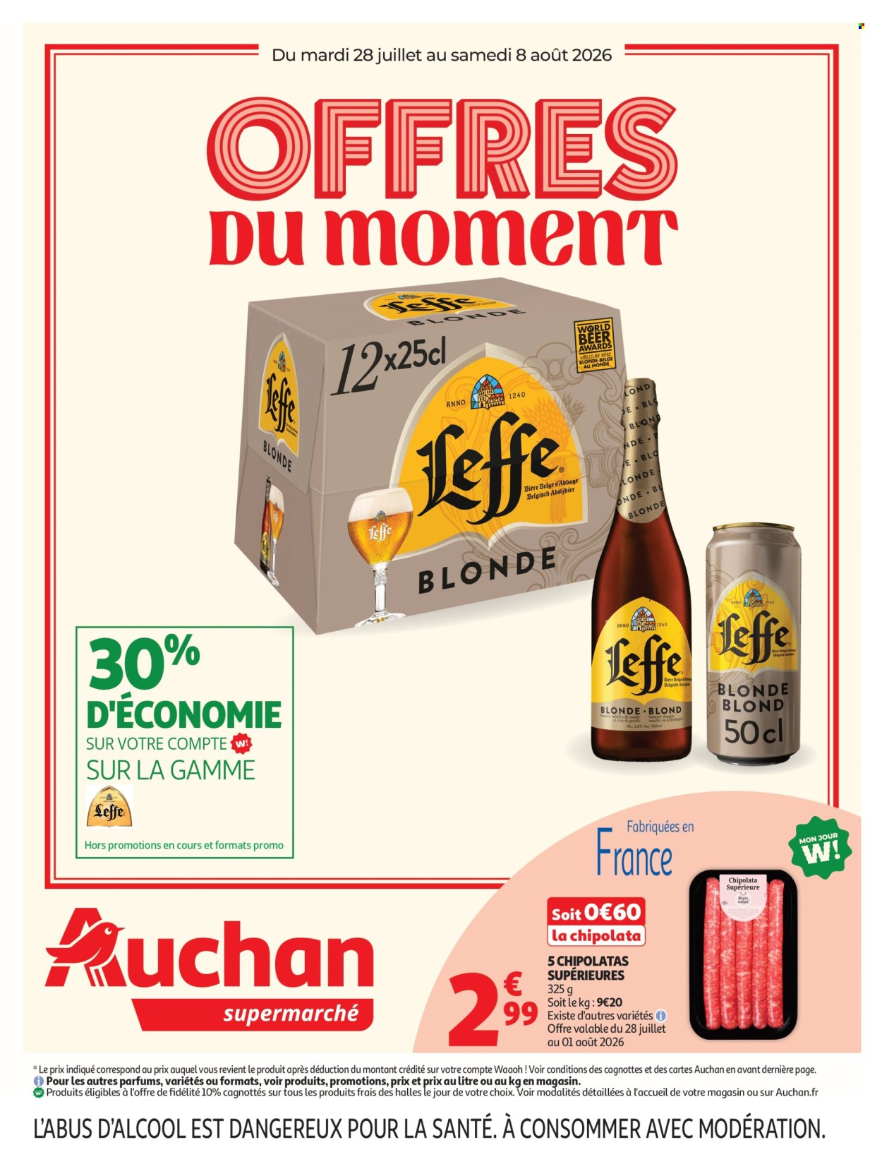 Catalogue Auchan - 28/07/2026 - 08/08/2026. Page 1