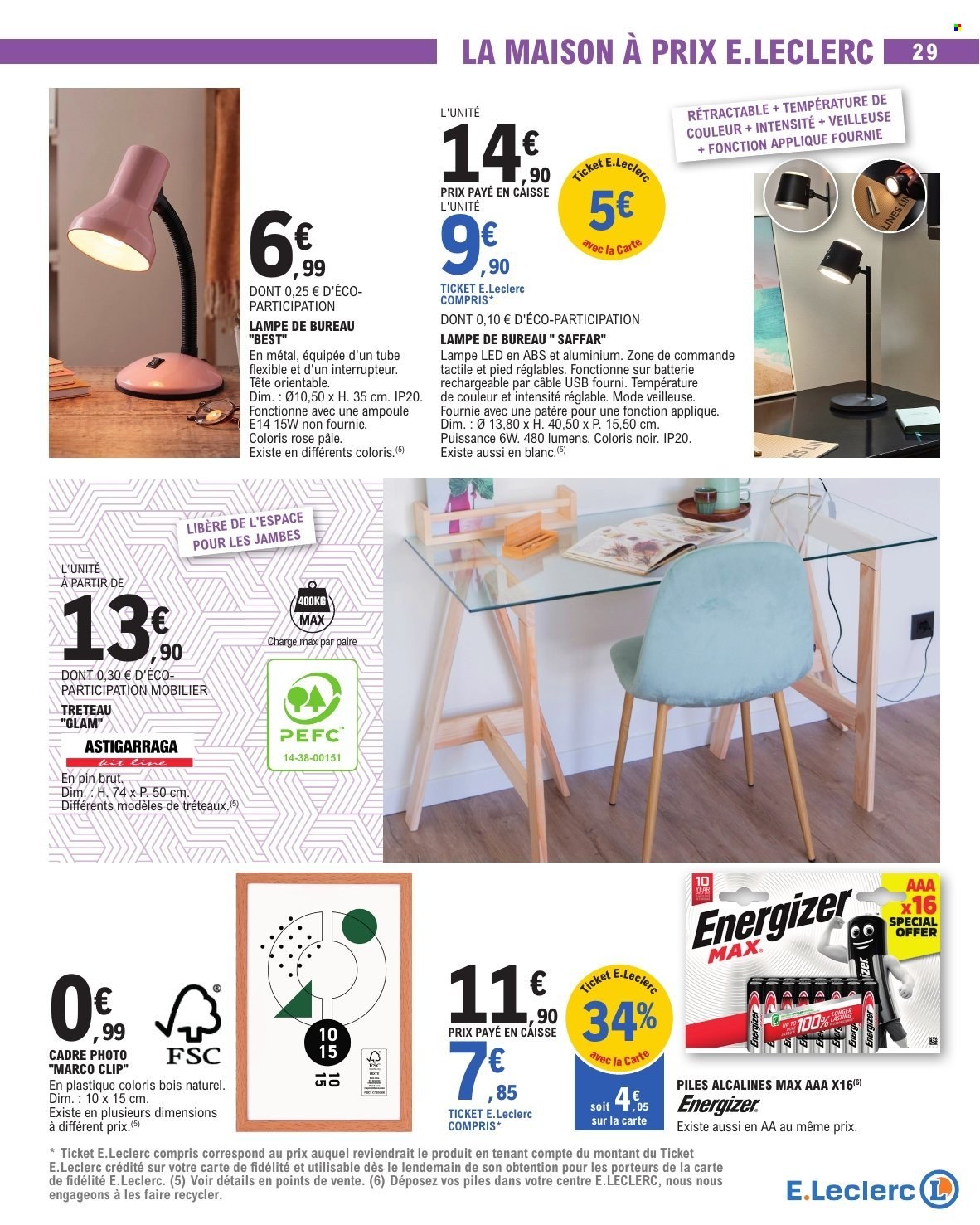 Catalogue E.Leclerc - 28/07/2026 - 29/08/2026. Page 29