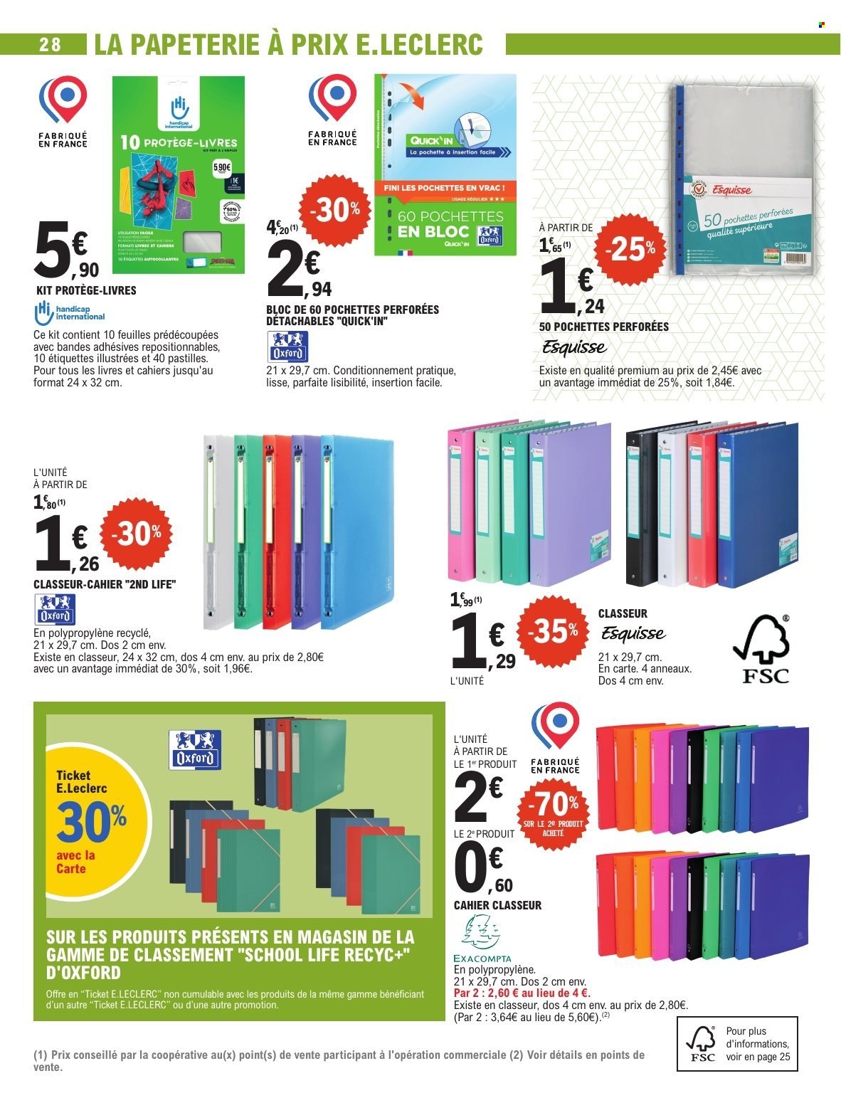 Catalogue E.Leclerc - 28/07/2026 - 29/08/2026. Page 28