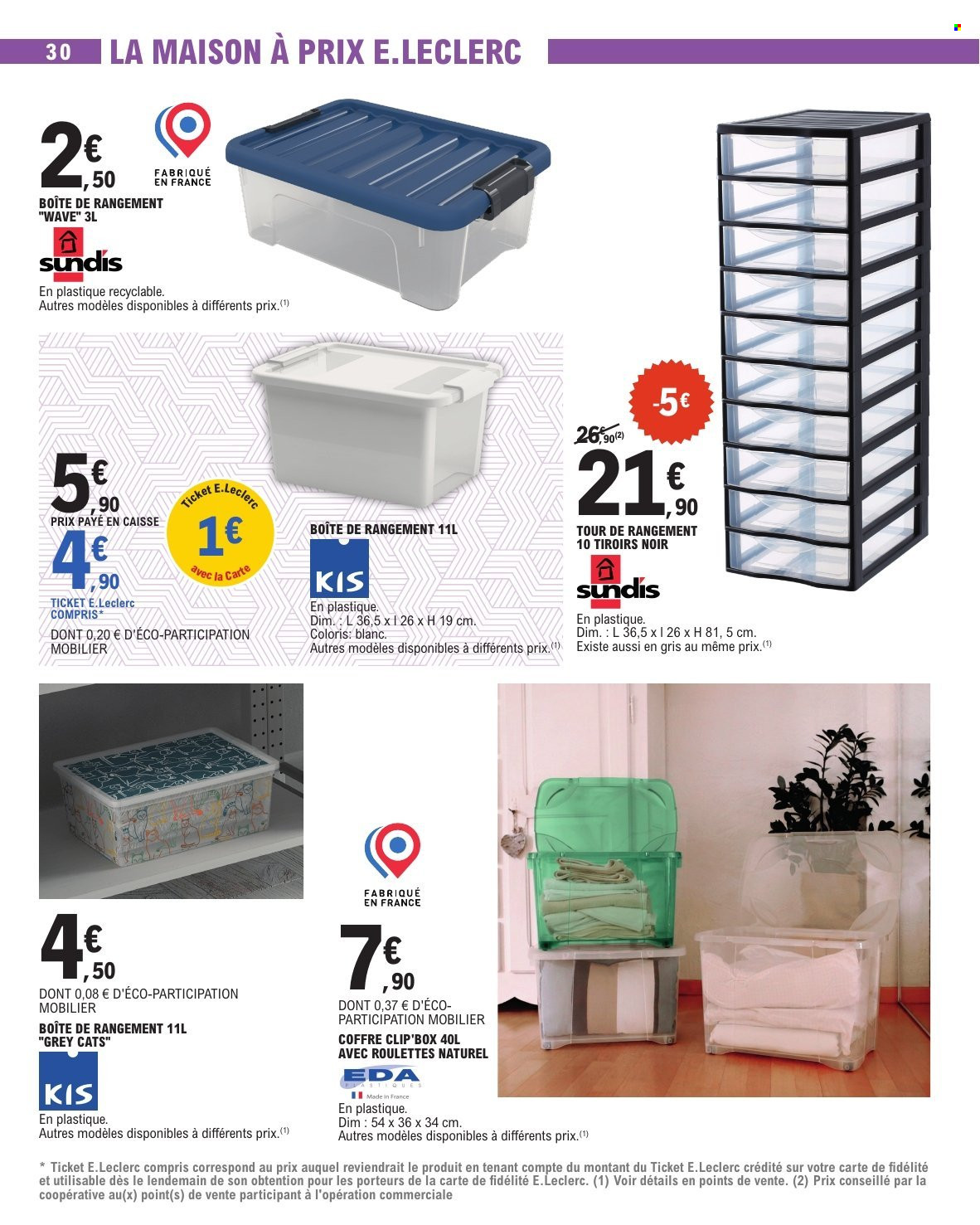 Catalogue E.Leclerc - 28/07/2026 - 29/08/2026. Page 30