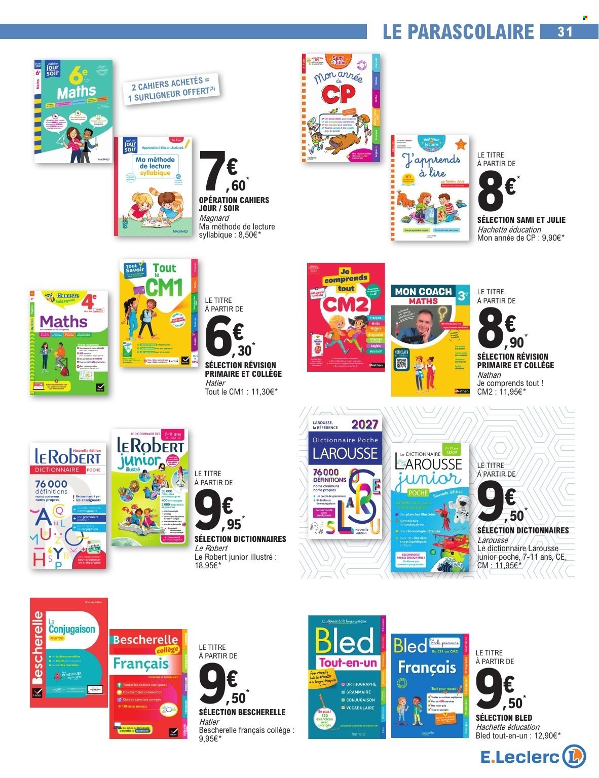 Catalogue E.Leclerc - 28/07/2026 - 29/08/2026. Page 31