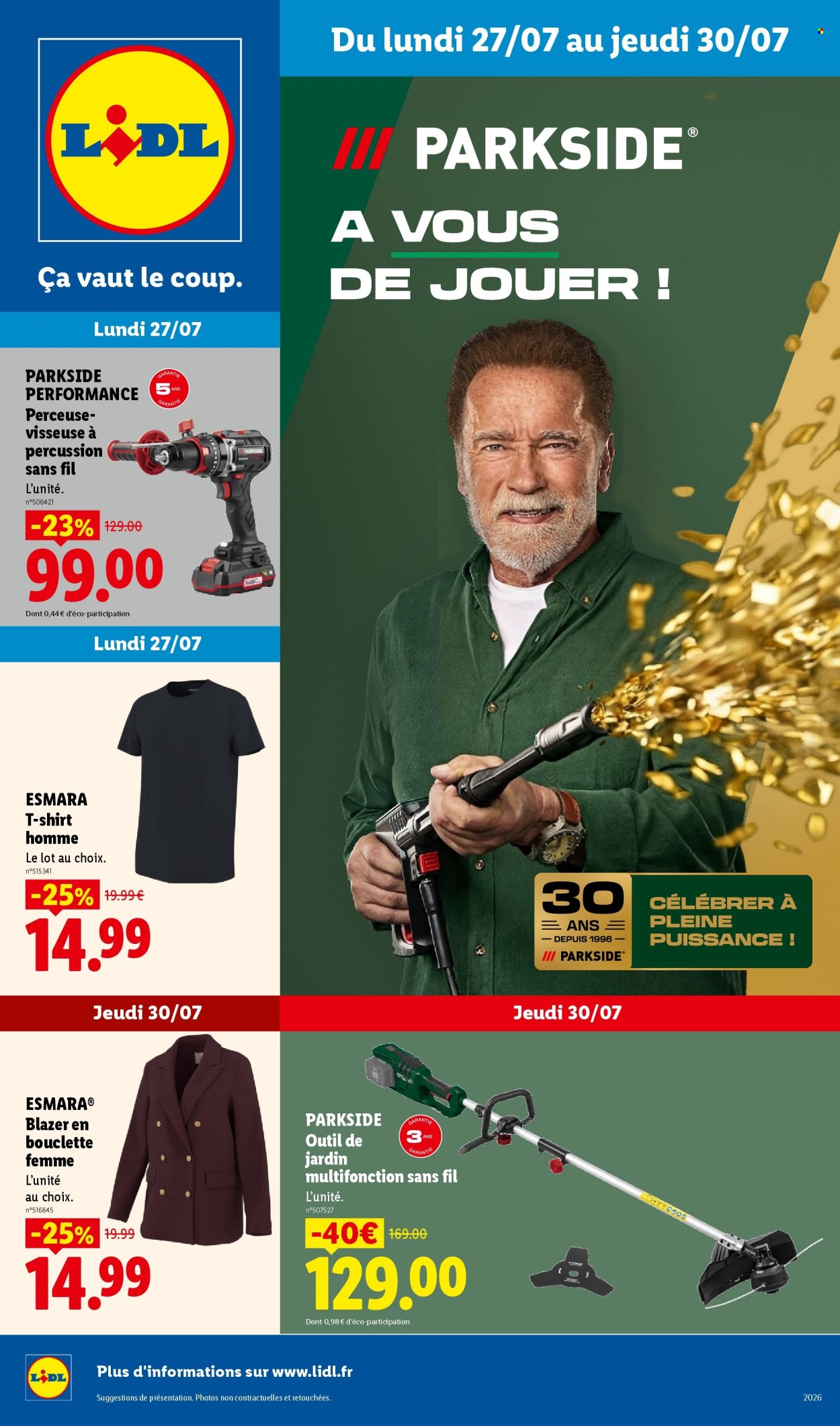 Catalogue Lidl - 27/07/2026 - 30/07/2026. Page 1