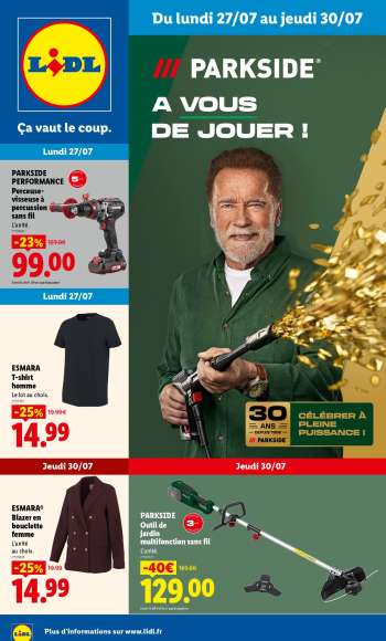 Catalogue Lidl - 27/07/2026 - 30/07/2026.