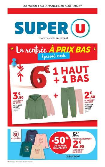 Catalogue SUPER U - 04/08/2026 - 30/08/2026.