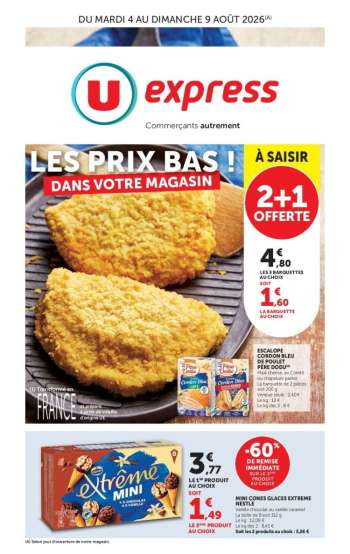 Catalogue U express - 04/08/2026 - 09/08/2026.